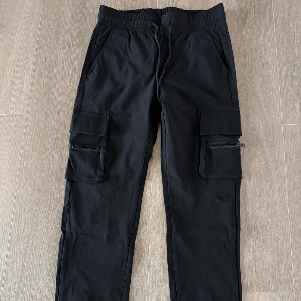 Black Cargo Joggers